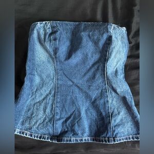 Zara Denim Tube Top